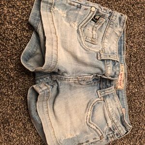 MEK denim shorts